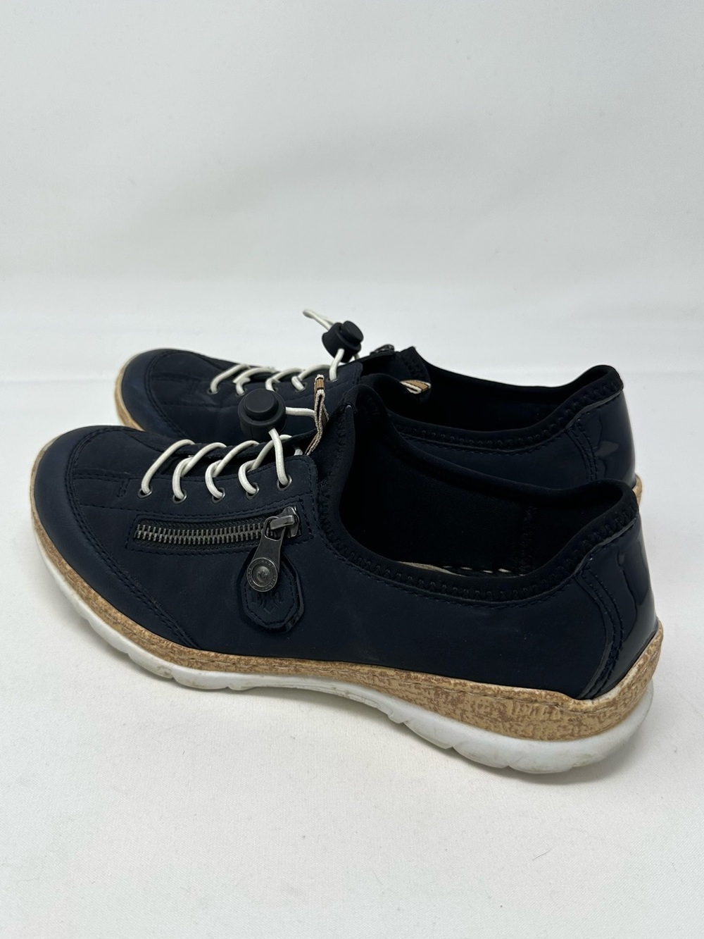 Rieker Nikita Navy Blue Slip On Sneakers Women Sz 40 - Picture 10 of 10